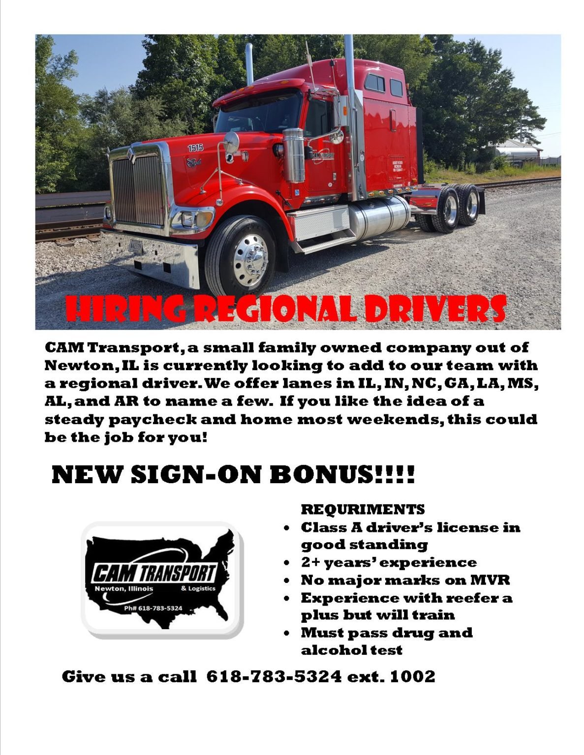 Trucking Jobs News CDL Training near me, all here in one location