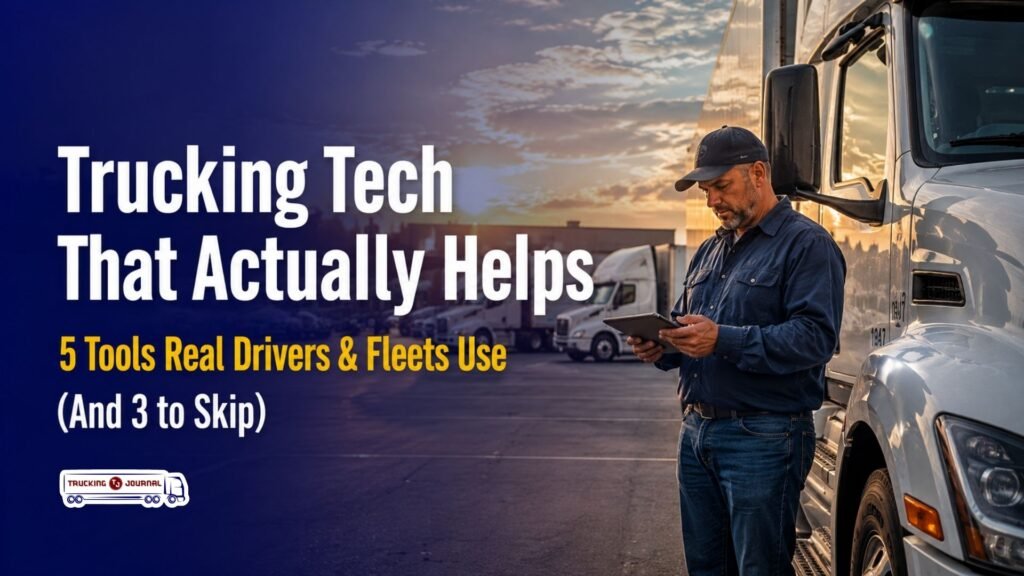 Trucking Tech That Actually Helps 5 Tools Real Drivers and Fleets Use (And 3 to Skip)